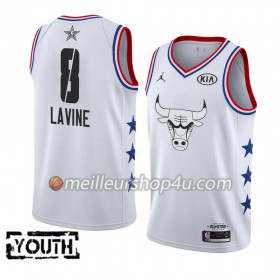 Maillot Basket Enfant Chicago Bulls Zach LaVine 8 2019 All-Star Jordan Brand Blanc Swingman
